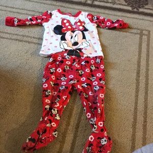 Minnie Mouse footie pajamas
